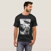 T-shirt Selfie de chat extraterrestre (Devant entier)