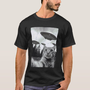 T-shirt Selfie de chat extraterrestre