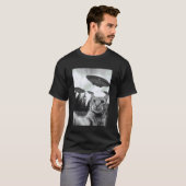 T-shirt Selfie de chat extraterrestre (Devant entier)