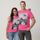 T-shirt Selfie De Chat Ufo (Unisexe)