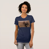 T-shirt Selfie de Mars Curiosity Paysage martien rouge (Devant entier)