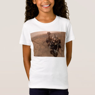 T-Shirt Selfie de Mars Curiosity paysage martien rouge