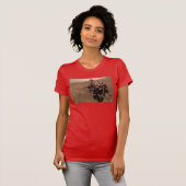 T-shirt Selfie de Mars Curiosity Paysage martien rouge (Devant entier)