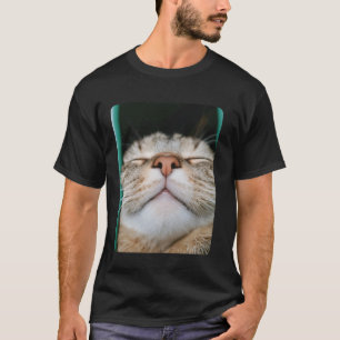T-shirt Selfie de visage de chat drôle