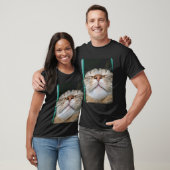 T-shirt Selfie de visage de chat drôle (Unisexe)