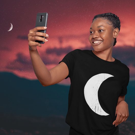 T-shirt Selfie Moon