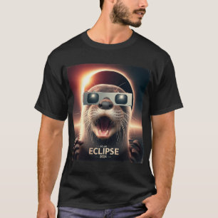 T-shirt Selfie Otter Kids Mens Solaire Eclipse