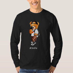 T-shirt Selfie Ours Teddy Si Cool Pour Les Hommes Femmes E