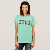 T-Shirt Selfie Reverse-in-Mirror pour dames "migno (Devant entier)