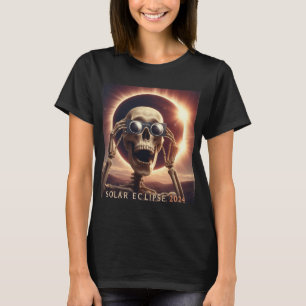 T-shirt Selfie Skeleton Kids Mens Solaire Eclipse