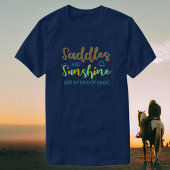 T-shirt Selles et soleil | Equestre + Cheval Lover
