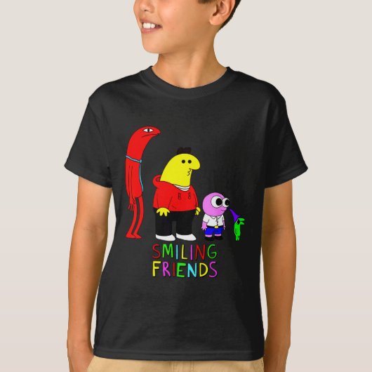 T-shirt Selling Smiling Friends All Smiling Illustration  (Devant)