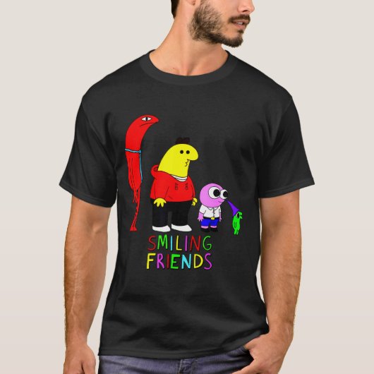 T-shirt Selling Smiling Friends All Smiling Illustration (Devant)