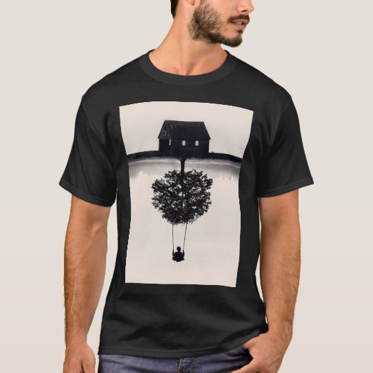 T-shirt S'éloigner (n&b) (Devant)