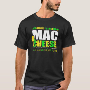 T-shirt Selon Cette Boîte De Pâte De Fromage Mac T Chemise