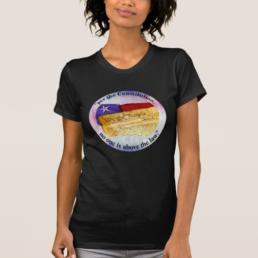T-shirt "selon la Constitution, personne n'est au-dessus d (Devant)