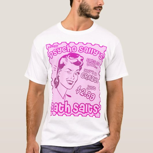 T-shirt Sels de Bath de la sortie psychopathe - coutume - (Devant)