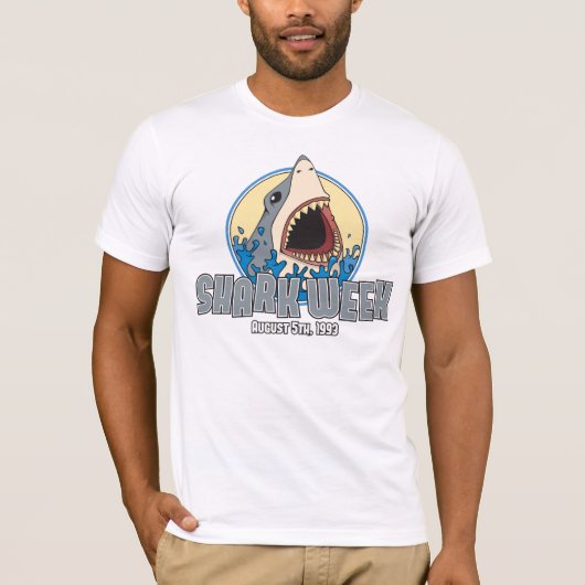 T-shirt Semaine 1993 de requin (Devant)
