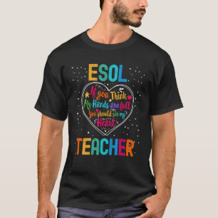 T-shirt Semaine d'appréciation de l'enseignant de l'ESOL R
