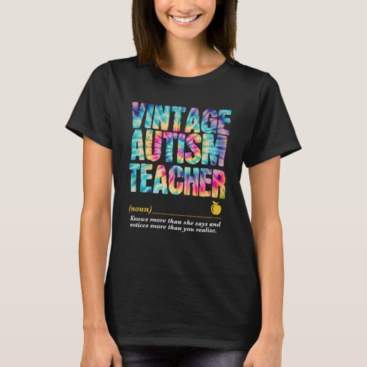 T-shirt Semaine d'appréciation de l'enseignant en autisme  (Devant)