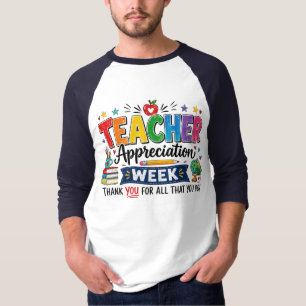 T-shirt Semaine d'appréciation des enseignants pour hommes