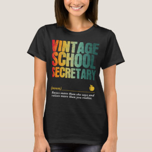 T-shirt Semaine d'appréciation du secrétaire de l'école Re
