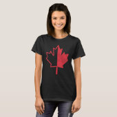 T-shirt Semaine rétro Feuille d'érable Canada Fier Fier Ca (Devant entier)
