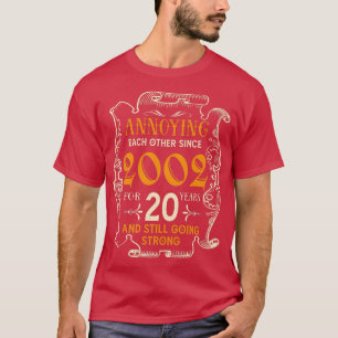 T-shirt S'embêter Depuis 2002 20 Ans Mariage An