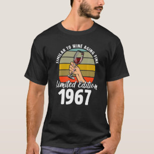 T-shirt Semblable au vieillissement du vin fin né en 1967 
