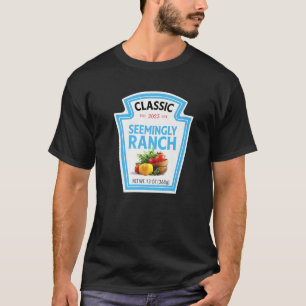 T-shirt Semblable Sauce Ranch Dressing Halloween Costume M