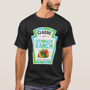 T-shirt Semblable Sauce Ranch Dressing Halloween Costume M