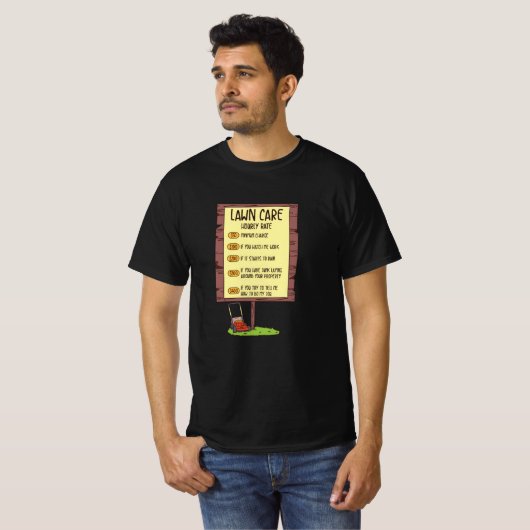 T-shirt Semelle de pelouse - Soins de pelouse tarif horair (Devant entier)