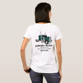 T-shirt Semi-camion vert (Dos entier)