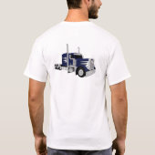 T-shirt Semi-remorque bleu foncé (Dos)