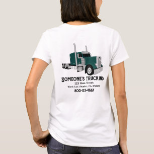 T-shirt Semi-remorque vert