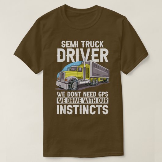 T-shirt Semi-Truck Driver (Design devant)