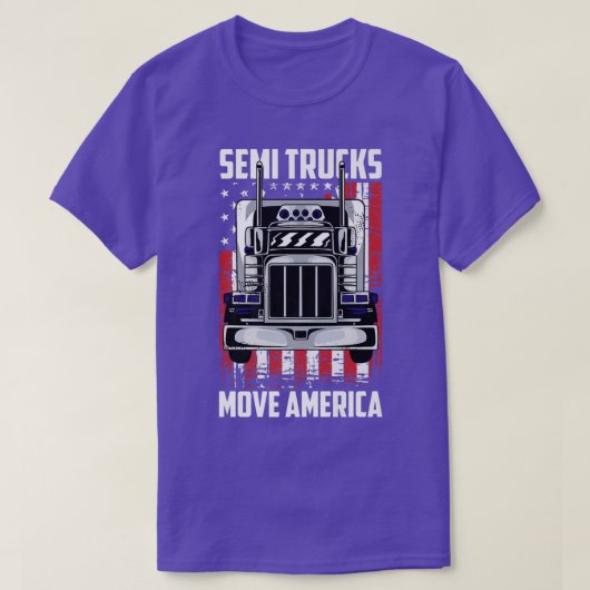 T-shirt Semi-Trucks - Trucker Freighter Semi (Design devant)