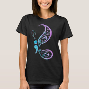 T-shirt Semicolon Butterfly Mental Health Suicide Award