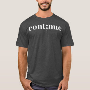 T-shirt Semicolon de la sensibilisation à la santé mentale