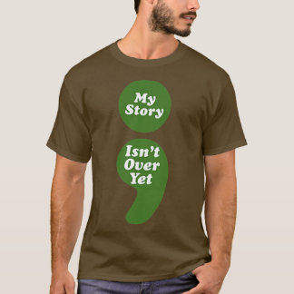T-shirt Semicolon de sensibilisation à la santé mentale Mo