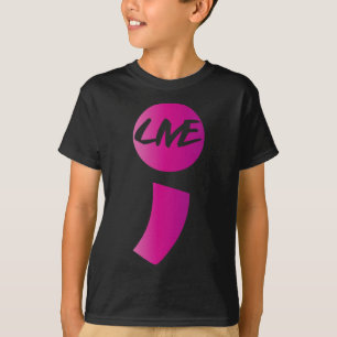 T-shirt Semicolon en direct Sensibilisation au suicide Sui