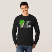 T-shirt Semicolon Mental Health Awareness celerrate neurod (Devant entier)