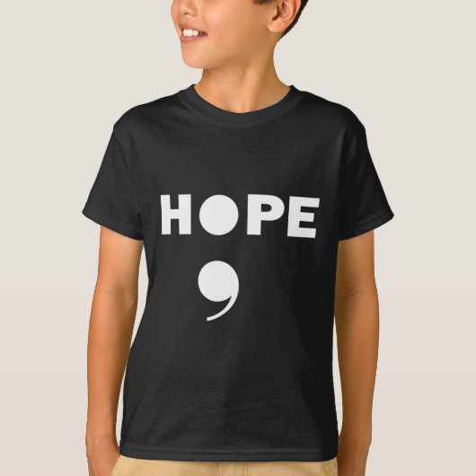T-shirt Semicolon Suicide Awareness For A Mental Supporter (Devant)