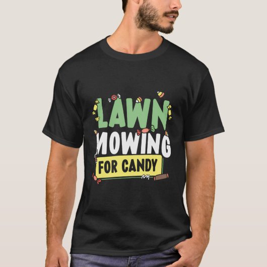 T-shirt Semis De Pelouse Pour Candy Cut Mow Herbe Mow (Devant)