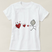 T-shirt sending love (Design devant)