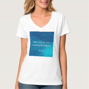 T-shirt Seneca : Concentrons-nous sur l'avenir, ne tombez