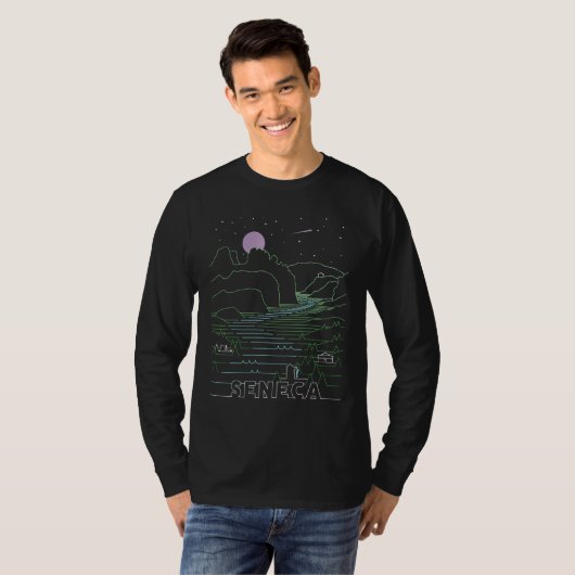 T-shirt Seneca Rocks West Virginia Wild Et Wv Merveilleux (Devant entier)