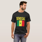 T-shirt Sénégal Drapeau Cool Drapeau Drapeaux Sénégalais D (Devant entier)