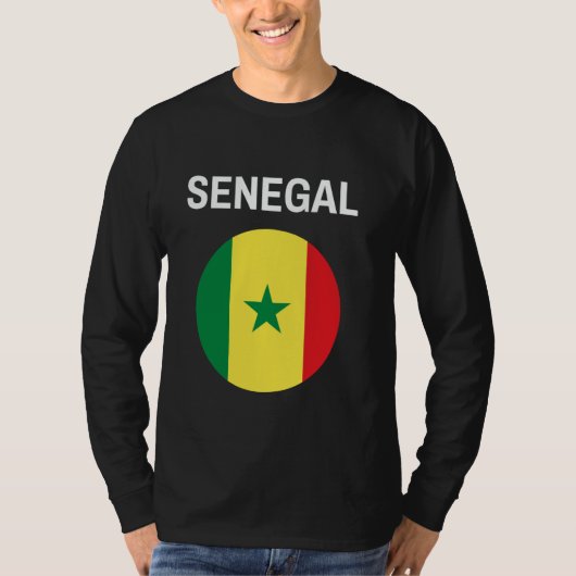 T-shirt Sénégal - Drapeau moderne (Devant)