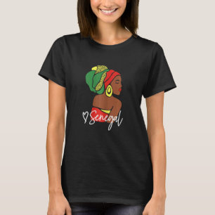 T-shirt Sénégal Drapeau sénégalais Afrique Hérite ethnique